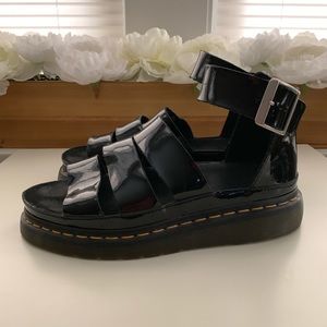 Dr. Martens Clarissa Patent Leather Sandals 7